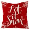 Pillowcase Christmas Tree Snowflake Print Pillowcase Home Sofa Living Room Cushion Backrest