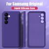For Samsung A56 A16 A36 A55 A15 A35 A54 5G Case Liquid Silicone Phone Case For Samsung Galaxy S25 Ultra S24 FE S23 S22 A52 5G Cover Candy Shockproof