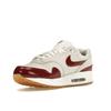 Nike Air Max 1 LX Team Red Croc Женские кроссовки Кремовый парус Gum-Светло-коричневый FJ3169-100