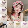 Маленькая ромашка Крючком Треугольный платок на голову Многоцветный Треугольный тюрбан-шарф Женщины Девушки