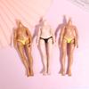 23Cm Height Big Sister Doll'S Body 1/6 Joints Movable Body Dark/ Light Brown Skin Slime Doll Accessories
