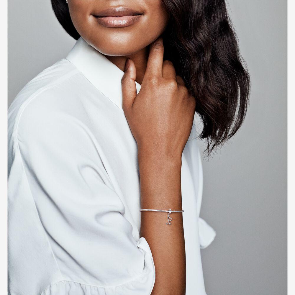 Настоящее серебро 925 пробы, романтическая любовь, шармы в виде сердца и стетоскопа, подходят для оригинального браслета, ювелирные изделия S925