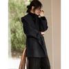 Xinfeyu Hooded Double-Faced Wool Blend Coat