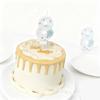 Unique Winter Snowflake Themed Birthday Candle Wax Number Candle Cake Toppers Decorations For Anniversary Parties Supplies