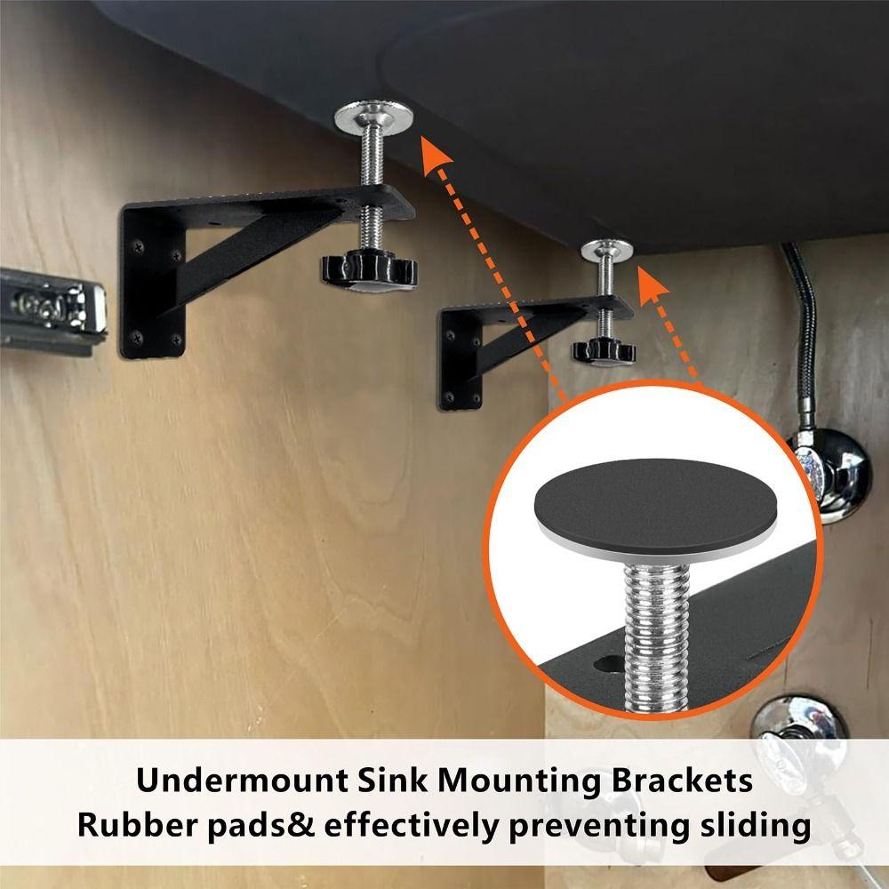Easy Installation Sink Installation Kit Heavy Duty Pedestal Sink Support  Undermount Application
