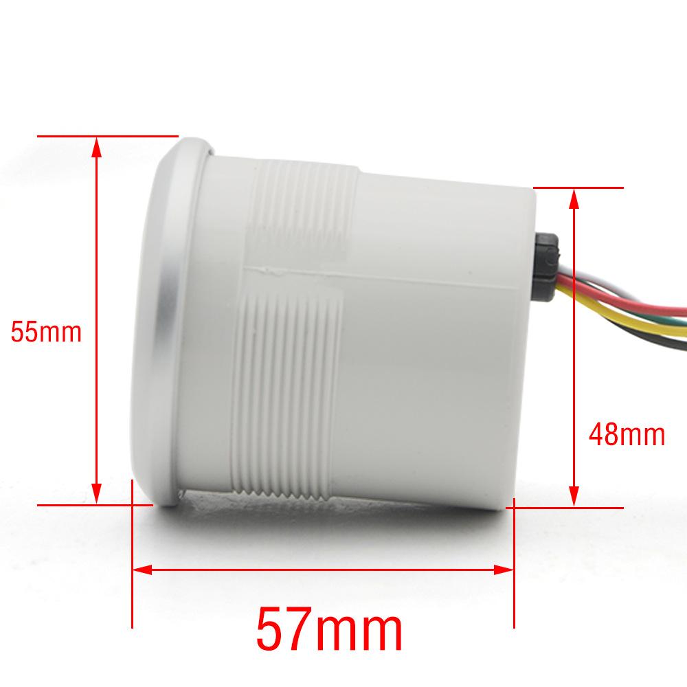 2 Inch 52mm LED Tachometer Gauge Car Digital Meter 0 8000RPM with Blue Backlight for 1 8 Cylinder Vehicle