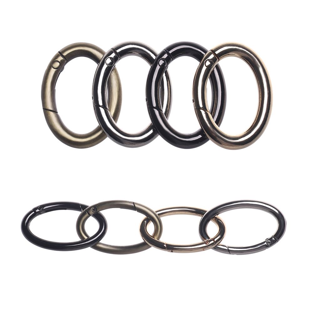 Bottle Hooks Camping Hiking Spring Oval Rings Handbags Clips Outdoor Carabiner Bag Belt Buckles