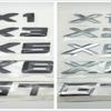 High Quality Black or Silver Auto Rear Trunk Stickers Decals Logo Emblem Badge For X1 X3 X5 X6 GT Z4 Car Styling Accessories