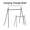 Aluminum Alloy Camping Hanging Shelf Lightweight Portable Triangle Shelf Hanger Multifunctional for Picnic Barbecue Outdoor Tool