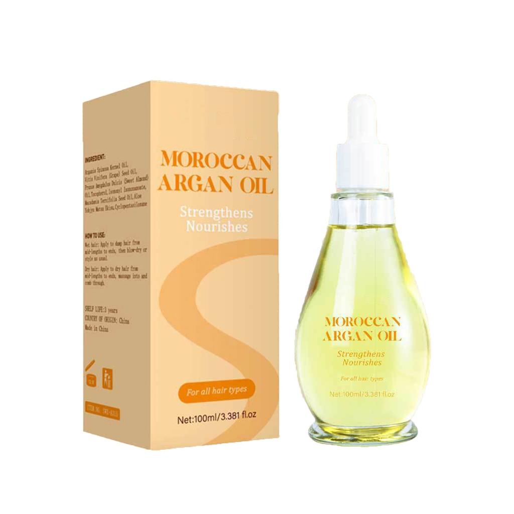 Moroccan Argan Oil Strengthens Hair Makes Hair Soft And Smooth Deeply Moisturizes Hair 100ml