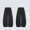 Unisex Oversized Relaxed Fit Cotton Jogger Pants With Graphic Print Star Cross Design