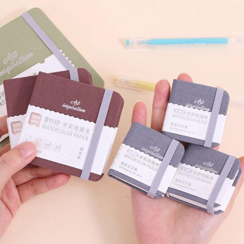 Can Be Tiles 180° Drawing Notebook 24Sheets Journal Painting Book Portable Sketchbook Oil Paint