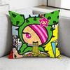 TTokidokiS Pillow Case Antidustmite Pillowcase Invisible zipper silky short plush Sofa cushion cover