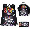 Kids Cartoon Backpack Set Elementary School Students With Lunch Bag Pencil Case - Lightweight Ergonomic Oxford Fabric