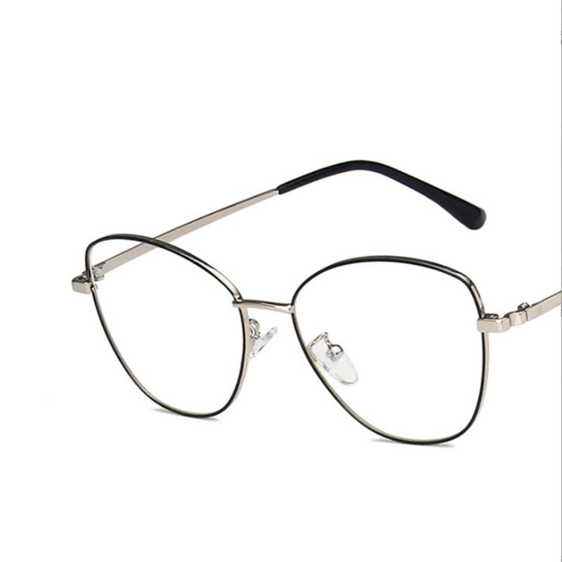 Fashion Cat Eyes Metal Frame Clear Glasses Myopia Nerd Spectacles -0.5 -1.0 -2.0 -3.0 -4.0 To -6.0