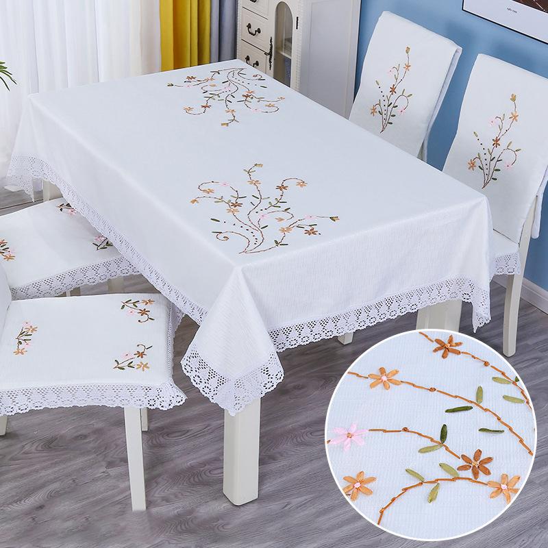 Маленький и чистый и свежий скатерть прямоугольный стол бутон сельский ветер