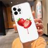 Kawaii Strawberry Phone Case For Iphone 15 14 Pro Max 13 12 11 Pro Max XSMax XR 12 13 Mini 14 Plus
