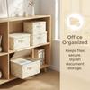 Space Saving Clothes Quilt Storage Box Washable Laundry Basket Toy Storage Box  for Home