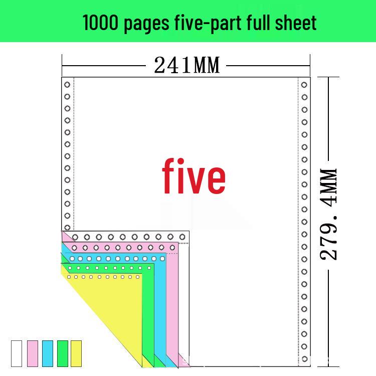 241-Pin Dot Matrix Printer Paper: Triplicate, Two-Part, Four-Part & Five-Part Invoices/Delivery Notes