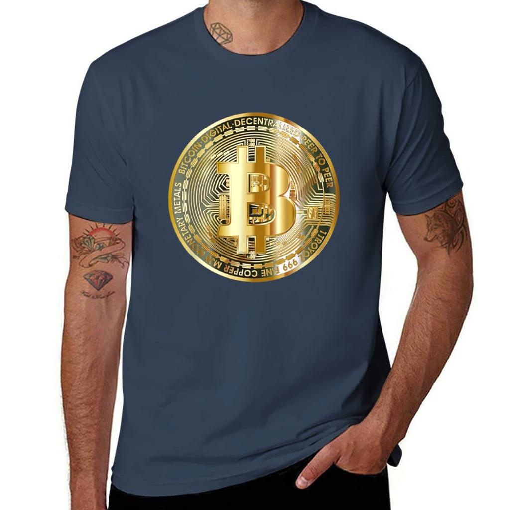 Bitcoin Cryptocurrency Bitcoin Btc Tshirt No Iron Casual Short Sleeve Top Tshirt
