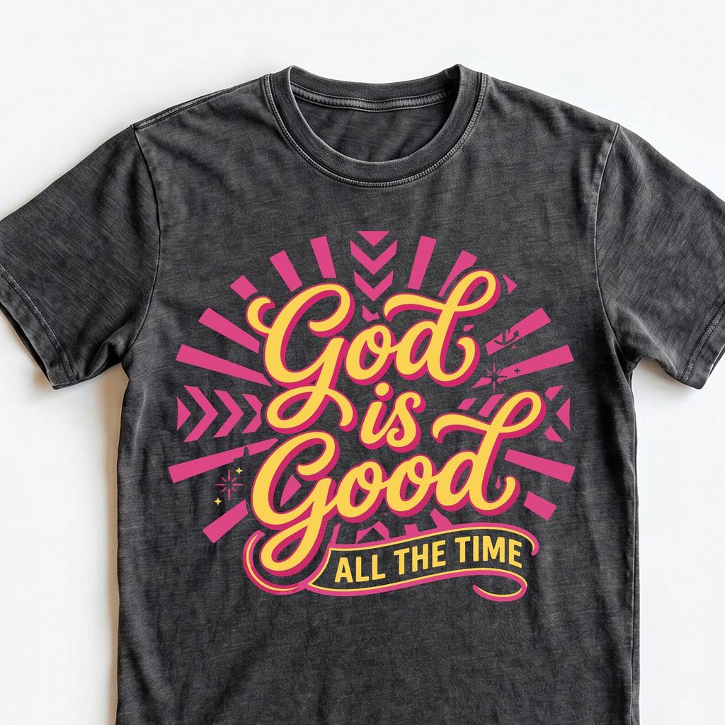 God Is Good All The Time Comfort Colors® Tshirt,Good Christianity TShirt ,Faith Based T-Shirt for Women