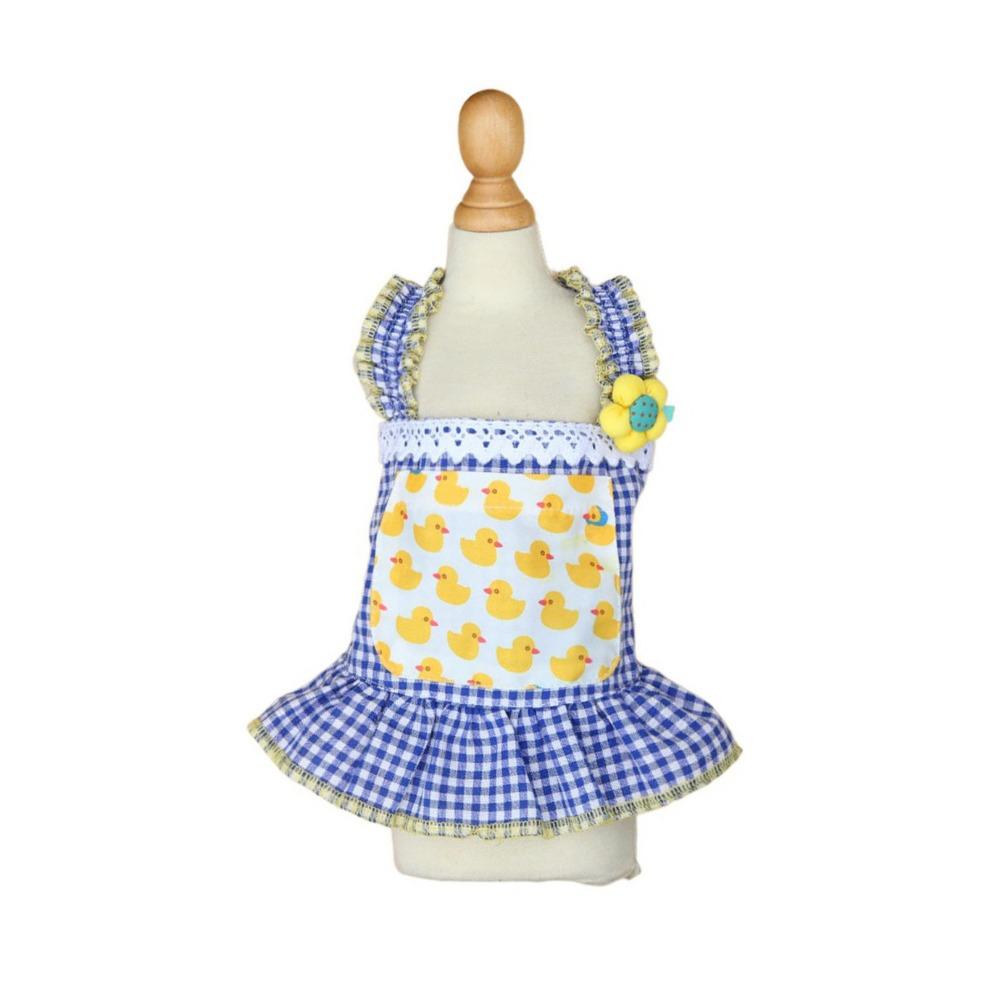 Хлопковое летнее платье для собак, мягкое платье для питомцев, юбка, платье для щенков йоркширского терьера, кошка