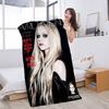 Звездный Певец A-avril Lavigne-s Микрофибровое Одеяло Быстросохнущие Пляжные Полотенца Большого Размера с Печатью Супервпитывающее Полотенце-Одеяло для Бассейна