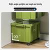 Yishunda Military Green Plastic Storage Box with Lid