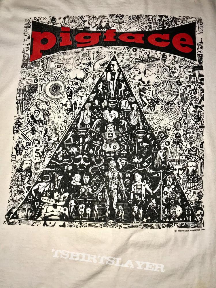 Pigface Band Gift For Friends White T-Shirt Cotton All Size Unisex T-Shirt