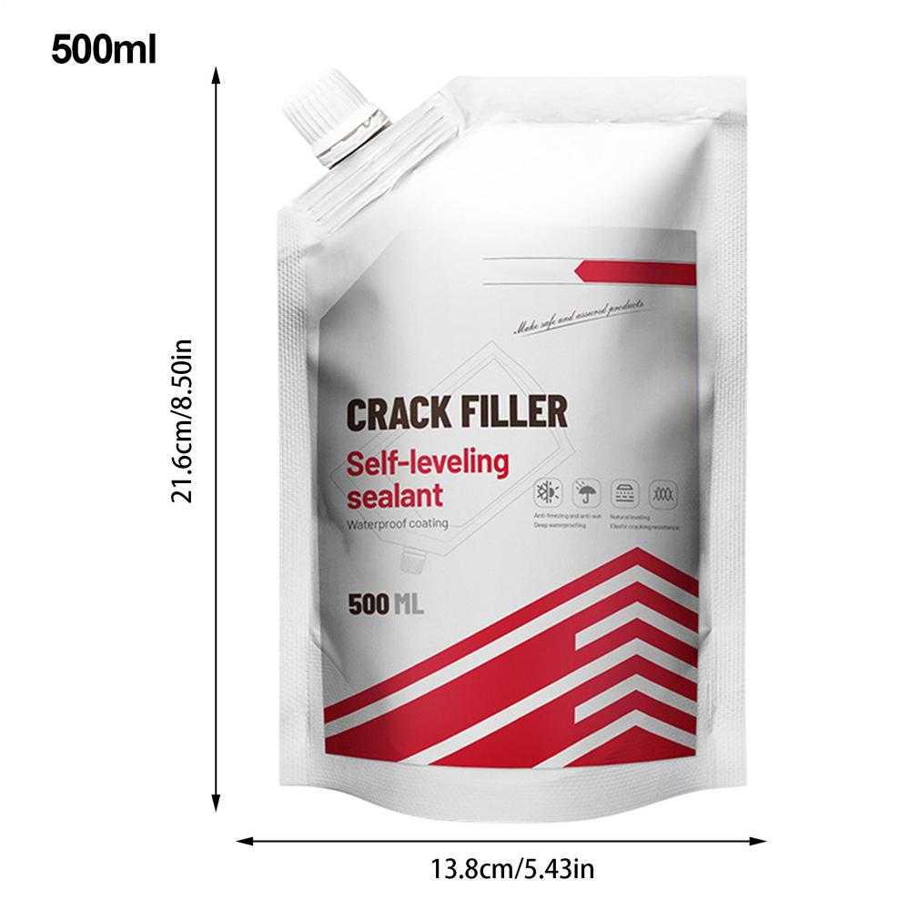 500ml Crack Filling Agent Cement Crack Filler Asphalt Crack Filler Waterproof Seam Filling Adhesive House Crack Filling Glue