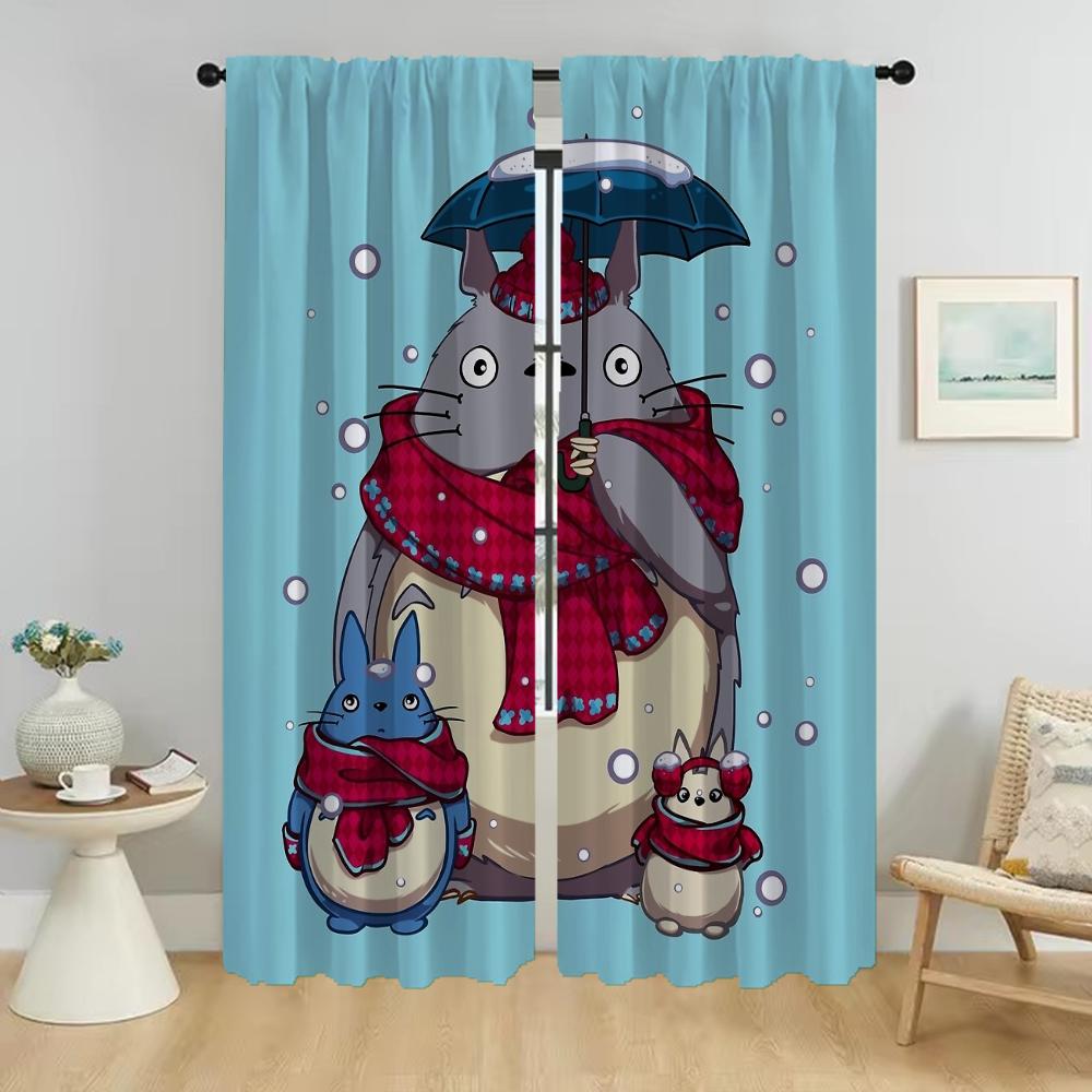 Кухонные шторы для гостиной Шторы для комнаты 2 панели ТОТОРОС Хэллоуин украшение Жалюзи Перегородка Домашний интерьер Шторы