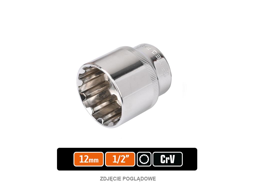 Klucz Nasadowy 1/2" Spline 12 Mm / Teger