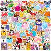 100 Small Size 4Cm American Animal Stickers Cartoon Cute Notebook Skateboard Water Cup Luggage Sticker