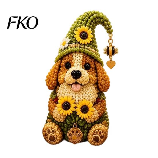Gnome Bead Ornament DIY Kit, 3D Beaded Garden Craft Set, Make Cute Kit Figurine, Fun Art for Beginners, Unique Handmade Gift