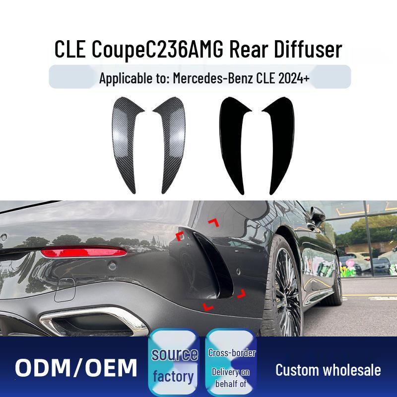 Mercedes-Benz C-Class Front Lip, Grille, Side Skirts, Rear Diffuser, Tailpipe Trim, Tail Wing Modifications