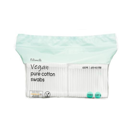 Filimili Mild Vegan Cotton Swabs (600P), Korean Cosmetics