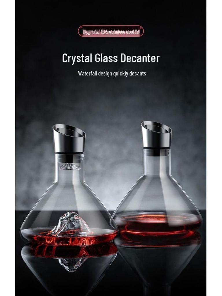 Набор декантеров «Ледник»: Премиальный хрустальный аэратор для вина и хранение