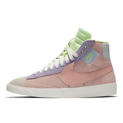 Женские кроссовки Blazer Mid Rebel розово-фиолетовые, обувь для скейтборда CQ7786-661