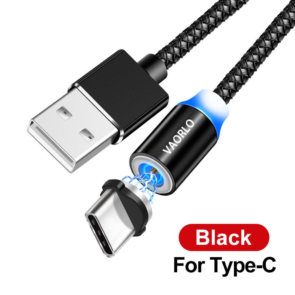 VAORLO Магнитный зарядный кабель, вращающийся на 360°, модное зарядное устройство, USB-кабель для легкой зарядки для Iphone, Huawei, Android, Samsung, зарядный кабель