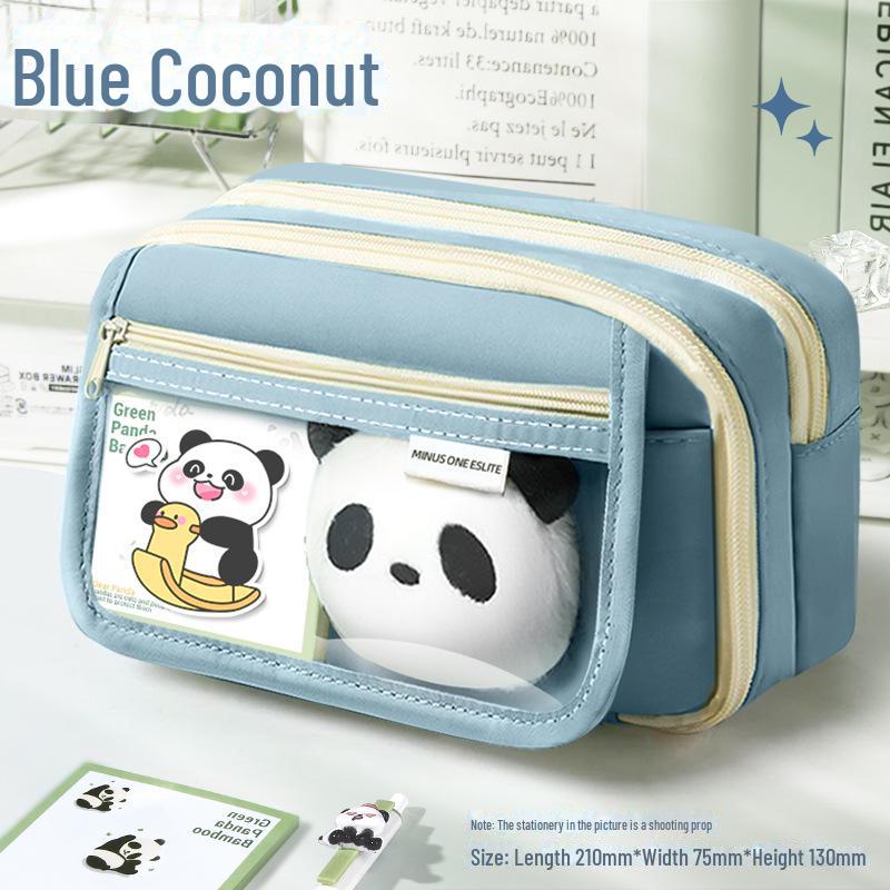 Пенал большой вместимости «Панда» 2024 года для девочек и мальчиков — подходит для учеников начальной и средней школы