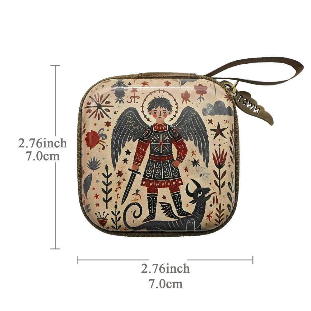 Сумка для хранения молитвенных четок на молнии Дева Мария Христианский подарок Портативные религиозные предметы Преданные