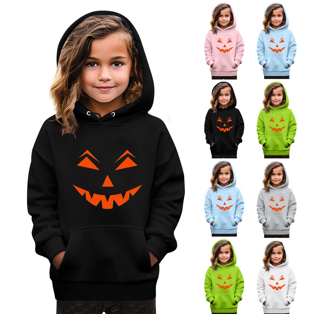 Sweatshirts For Teen Girls Hoodies Long Sleeve Drawstring Pullover Cute Oversized Hoodie Halloween Day