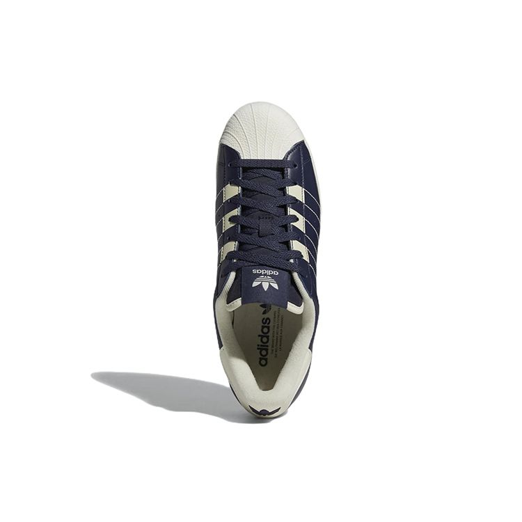 adidas Оригинальные мужские кроссовки Superstar низкие Сине-белые GW1794