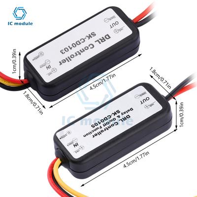 SK-CD0103/SK-CD0105 Автомобильный светодиодный контроллер Лампа дневного света 5A Переключатель включения/выключения DRL Автоматический реле-контроллер 12-18 В для автомобиля