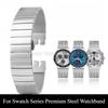 Для часов Swatch Ремешок из нержавеющей стали Вогнутый вогнутый интерфейс Складная застежка Коррозионностойкий Высокопрочный Полированная поверхность