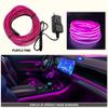 1/3/5M Car Interior Ambient Lights Dashboard Console DIY Flexible Neon Atmosphere Decorative Lamp LED EL Cold Light Strips