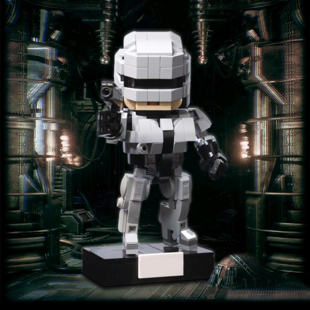 Gobricks MOC Robocop Robot Bricks Model Action Movie Figure Robocop Mechanical War Police Building Block Educational Toys Gifts