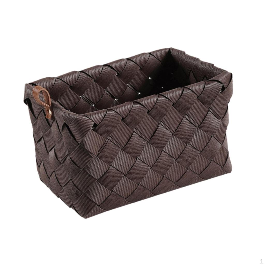 Корзина для хранения из ротанга, органайзер для дома и сада