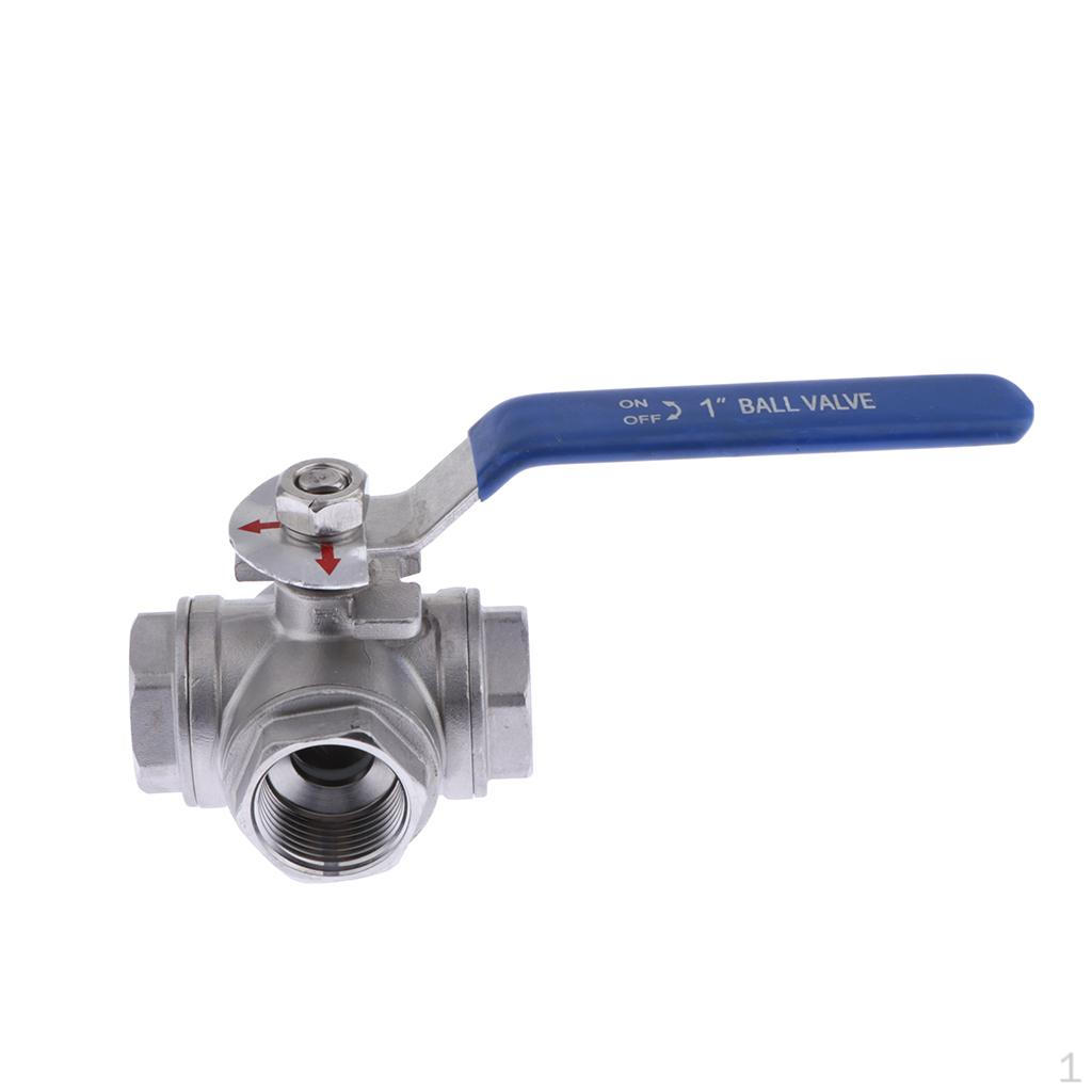 Нержавеющая сталь 304 для тяжелых условий эксплуатации для воды, масла и газа с синими фиксирующими ручками