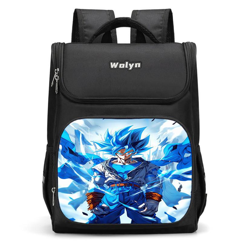 Spacious Dragon Ball Backpack For Kids Lightweight Oxford Cloth School Bag